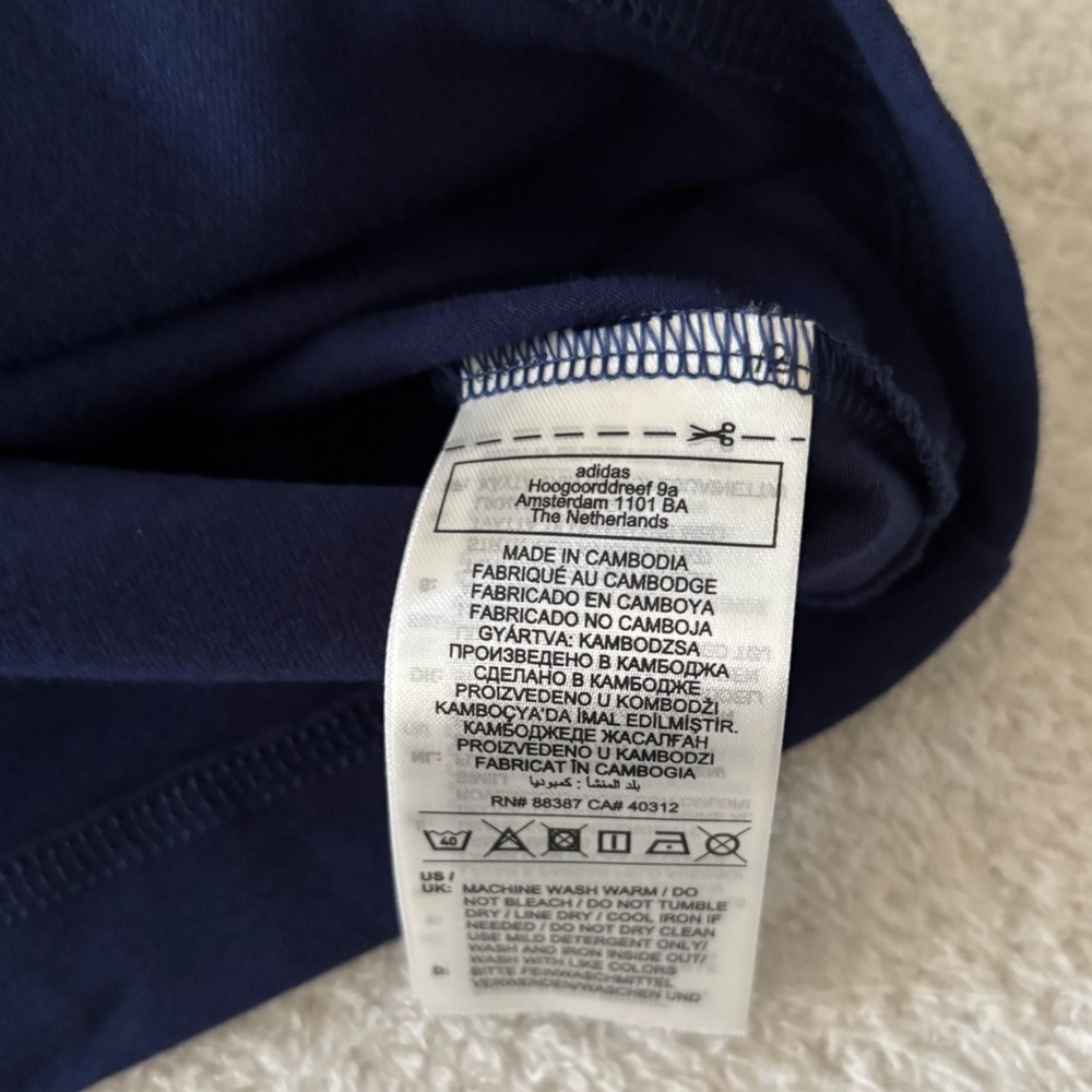 Adidas Women’s Navy Tank Top with Light Blue Accents - Picture 2 of 8